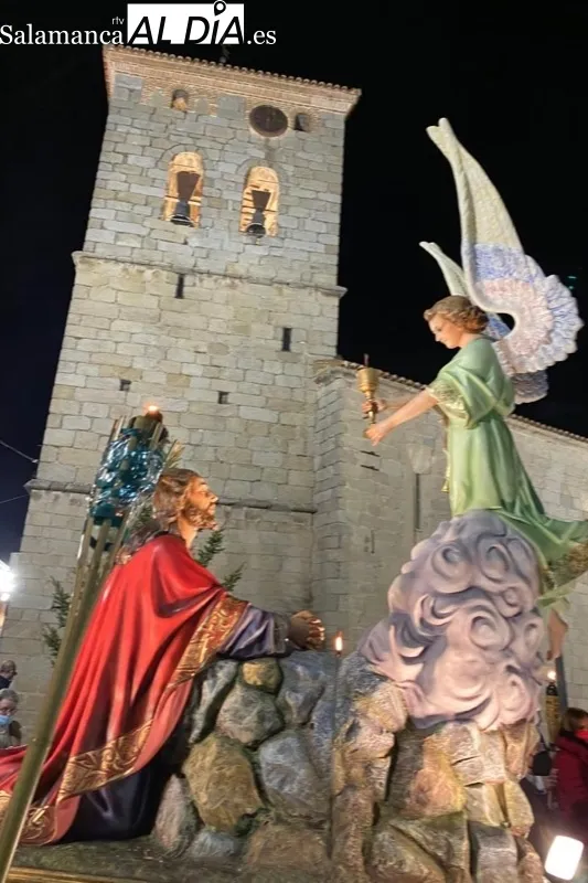 La imagen de Jesús en el Huerto de los Olivos ha procesionado por primera vez en Macotera