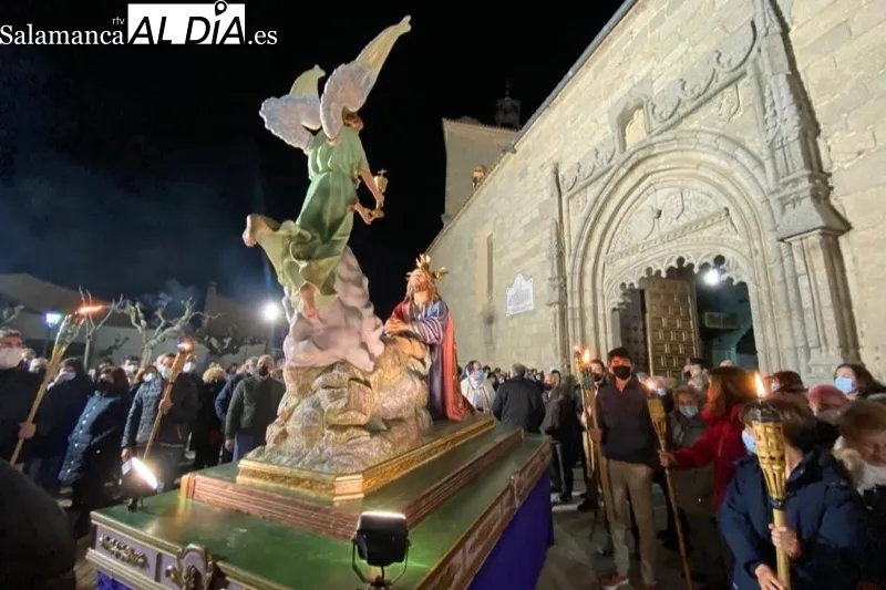 La imagen de Jesús en el Huerto de los Olivos ha procesionado por primera vez en Macotera