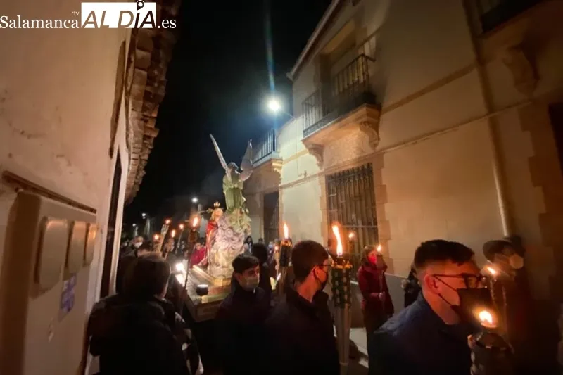 La imagen de Jesús en el Huerto de los Olivos ha procesionado por primera vez en Macotera