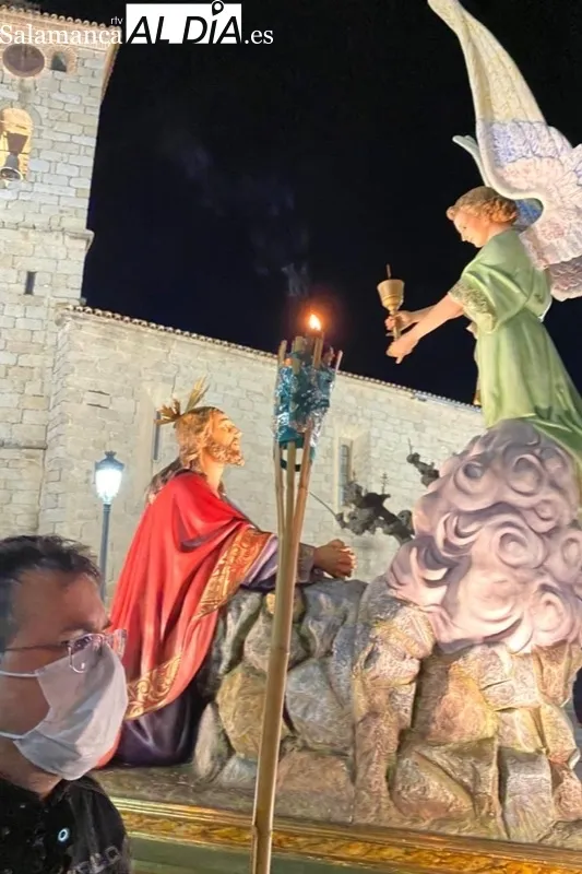 La imagen de Jesús en el Huerto de los Olivos ha procesionado por primera vez en Macotera