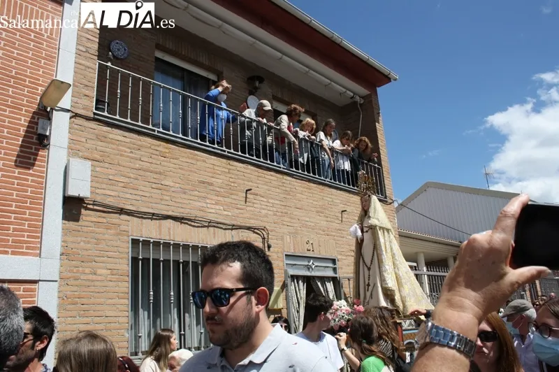 Los Quintos de Alaraz han vuelto a protagonizar su histórica romeria