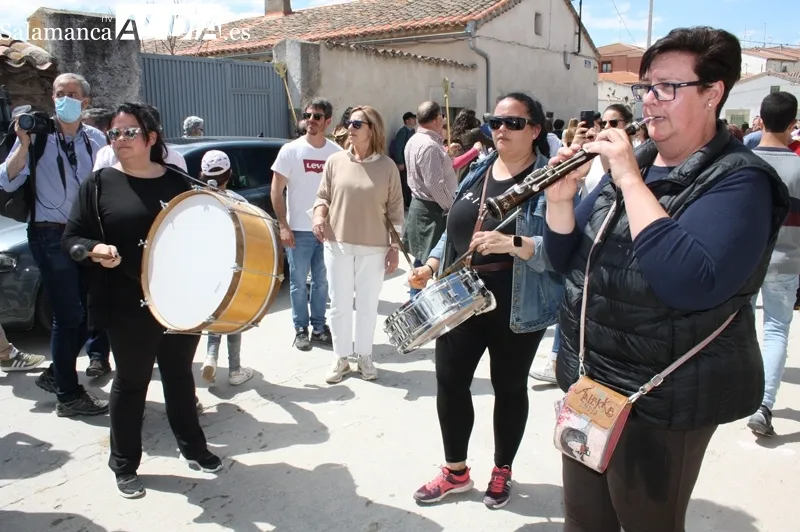 Los Quintos de Alaraz han vuelto a protagonizar su histórica romeria