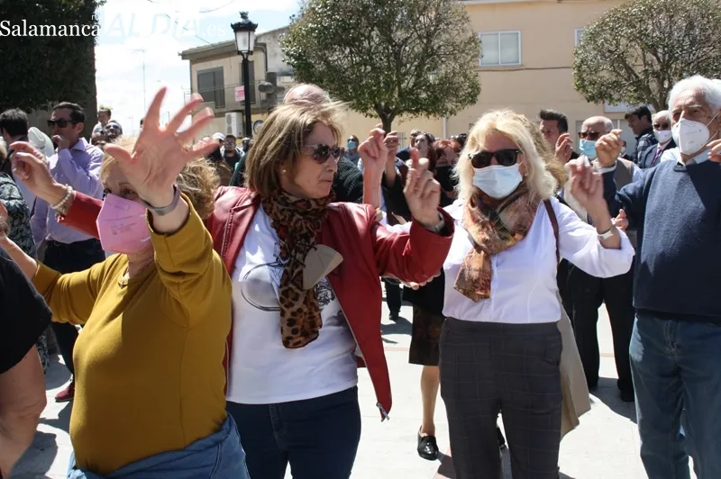 Los Quintos de Alaraz han vuelto a protagonizar su histórica romeria