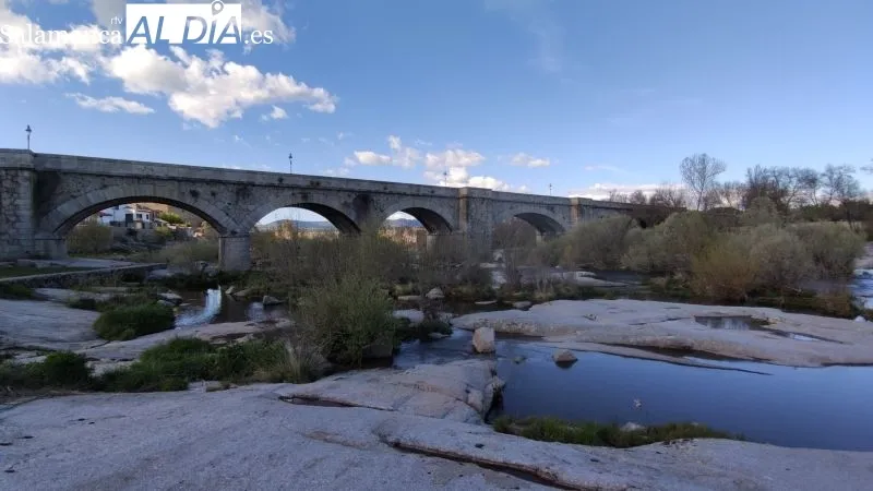 Estado del río Tormes a su paso por Puente del Congosto