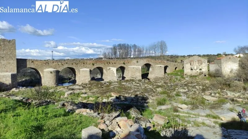 Estado del río Tormes a su paso por Puente del Congosto