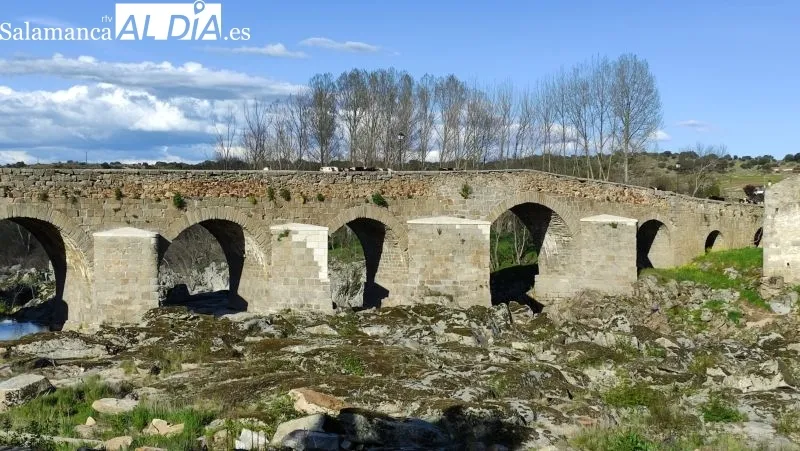 Estado del río Tormes a su paso por Puente del Congosto