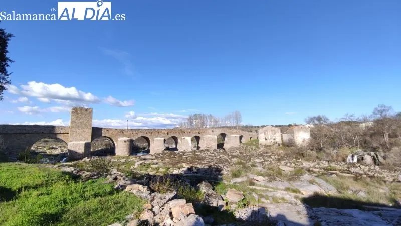 Estado del río Tormes a su paso por Puente del Congosto
