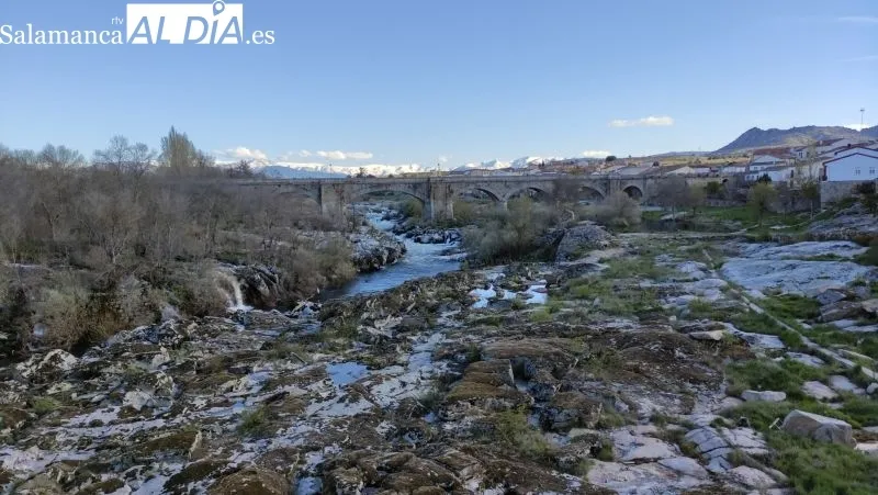 Estado del río Tormes a su paso por Puente del Congosto