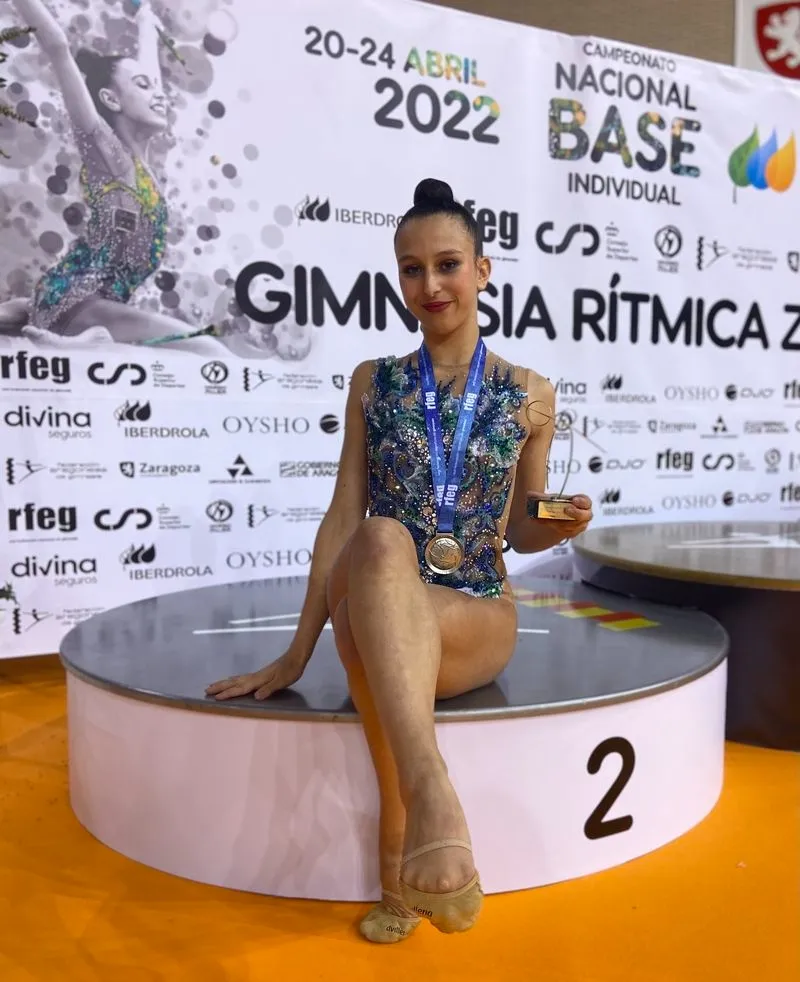 Foto 3 - La salmantina Luc&iacute;a Garc&iacute;a logra el subcampeonato nacional juvenil de gimnasia r&iacute;tmica