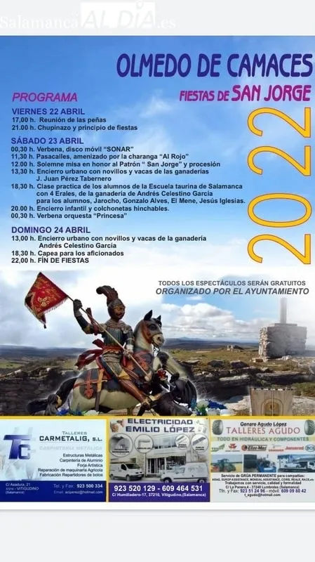 Capea celebrada en el coso de Olmedo durante las fiestas del 2019