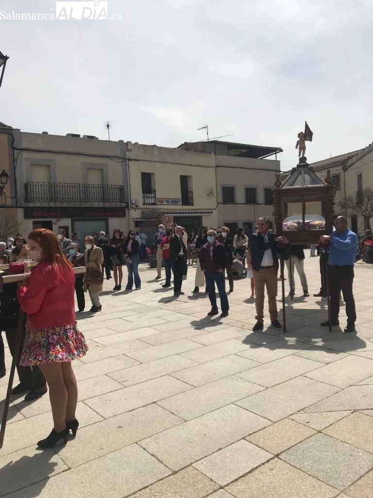 La plaza de Cantalpino se convertía en epicentro de la procesión del Encuentro