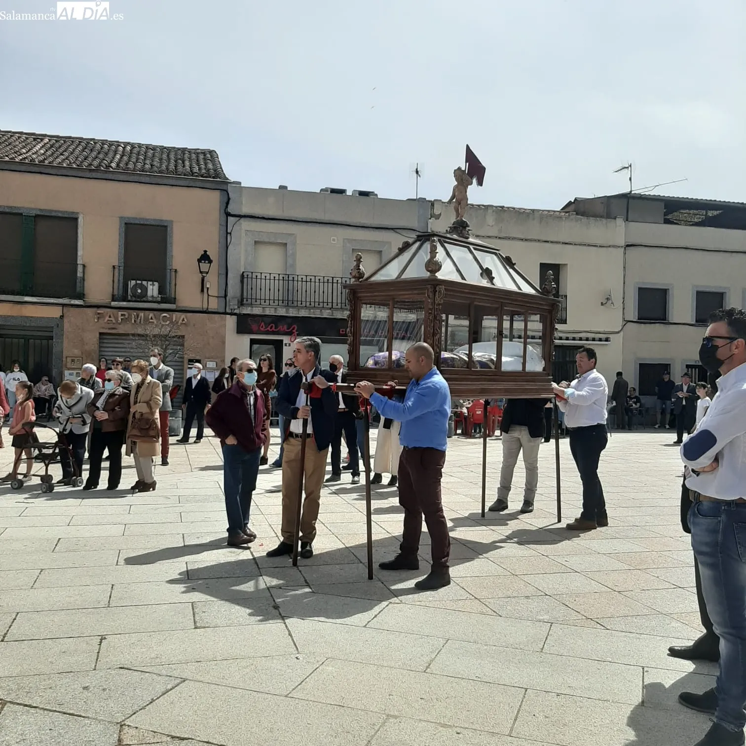 La plaza de Cantalpino se convertía en epicentro de la procesión del Encuentro