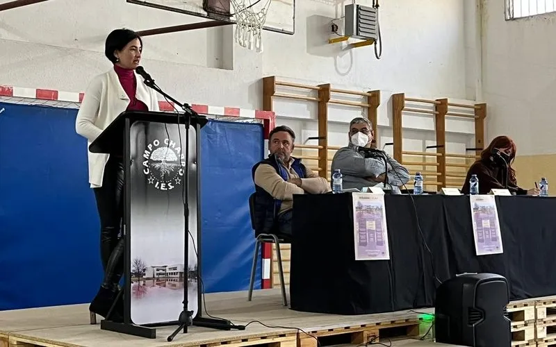 Protagonsitas de la jornada de actividades que `ponía el cierre al trimestre en el IES Campo Charro de La Fuente de San Esteban