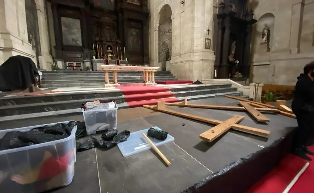 Foto 2 - La Pasi&oacute;n se traslada a la Iglesia de Cerralbo por la amenaza de lluvia