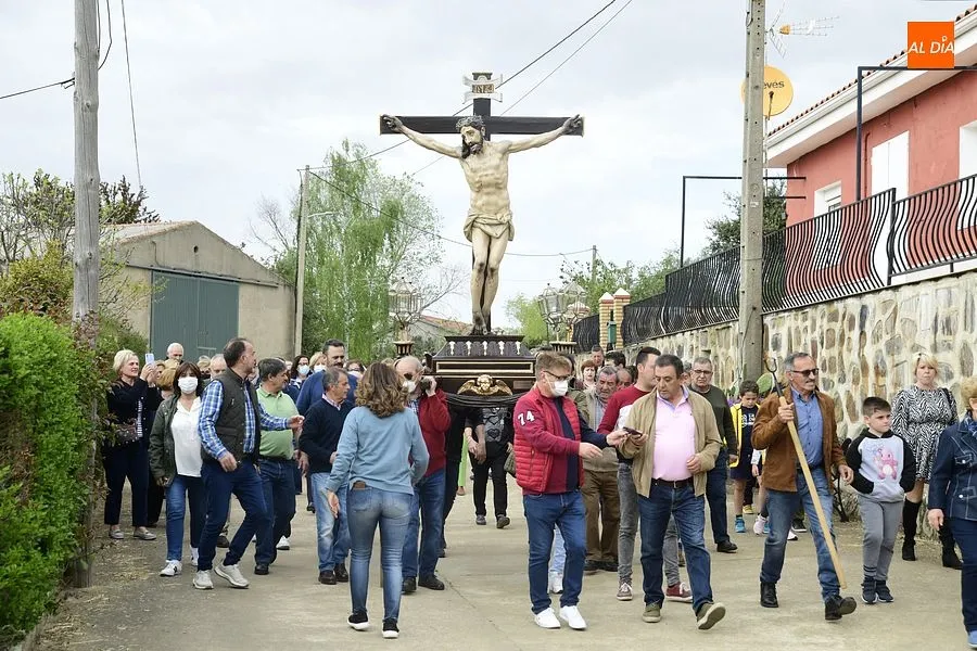 Traslado de la imagen del Cristo de La Santa Cruz/ Rep. Gráfico: Adrián M.Pastor