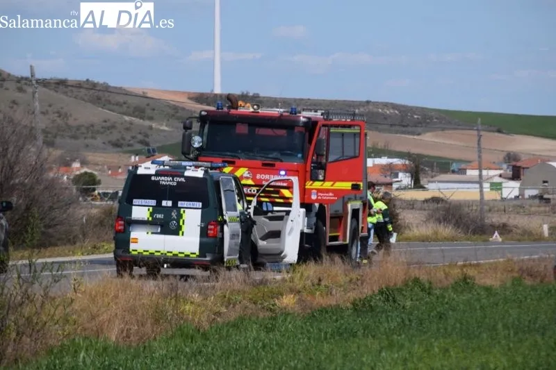 Accidente en la SA-114 cerca de Garcihernández - PZ
