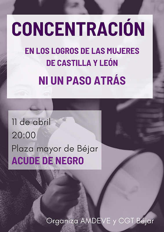 Amdeve y CGT de Béjar muestran su rechazo al nuevo gobierno de Castilla y León