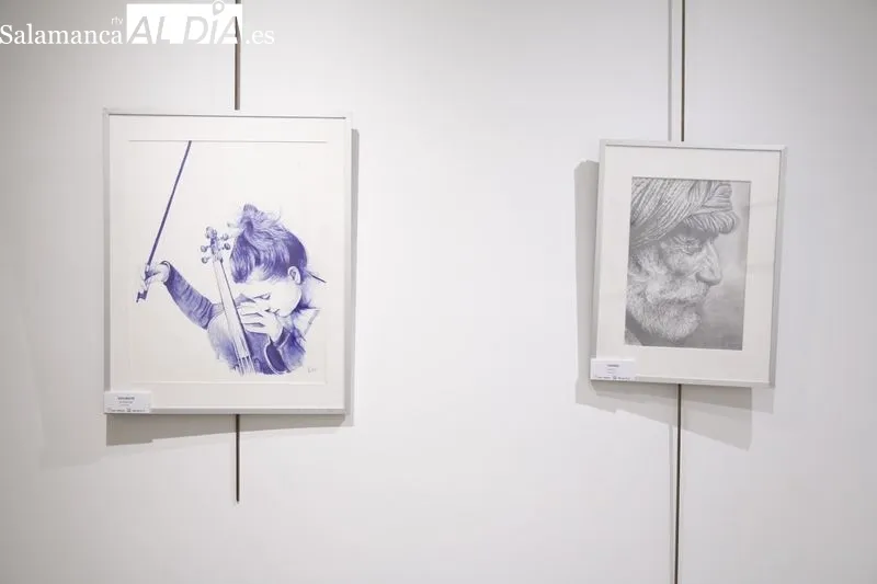 Exposición de dibujos ‘Pintura en tres caminos’ de Félix Huete García, en el Espacio Joven. Foto de David Sañudo