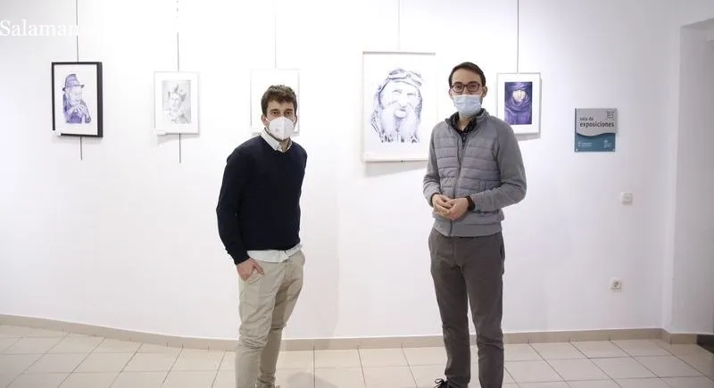 Exposición de dibujos ‘Pintura en tres caminos’ de Félix Huete García, en el Espacio Joven. Foto de David Sañudo