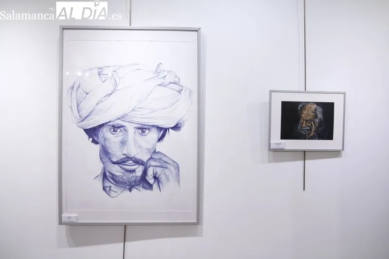 Exposición de dibujos ‘Pintura en tres caminos’ de Félix Huete García, en el Espacio Joven. Foto de David Sañudo