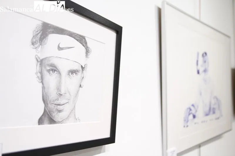 Exposición de dibujos ‘Pintura en tres caminos’ de Félix Huete García, en el Espacio Joven. Foto de David Sañudo