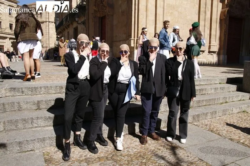 Fiestas de Filología y Bellas Artes en el centro de Salamanca. Foto de David Sañudo