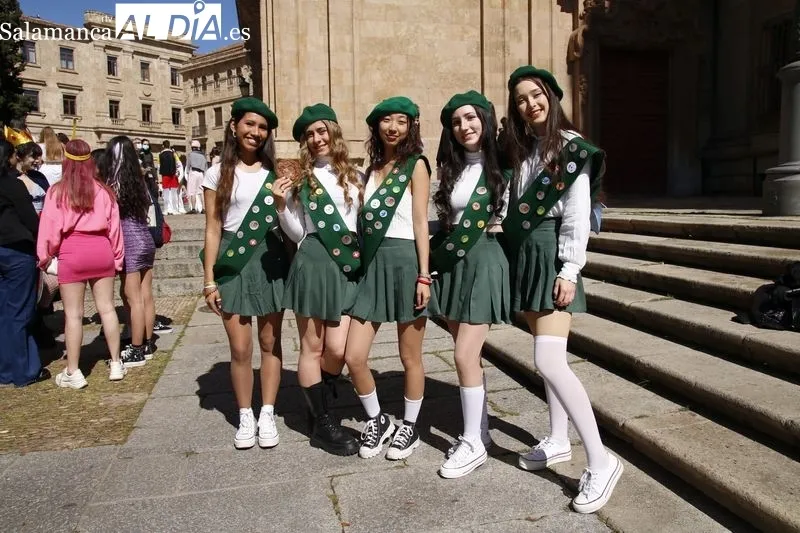 Fiestas de Filología y Bellas Artes en el centro de Salamanca. Foto de David Sañudo