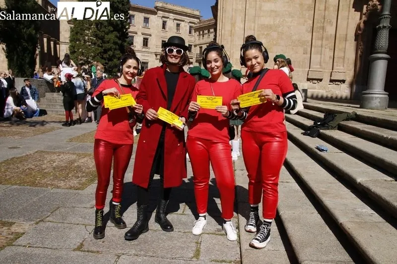 Fiestas de Filología y Bellas Artes en el centro de Salamanca. Foto de David Sañudo