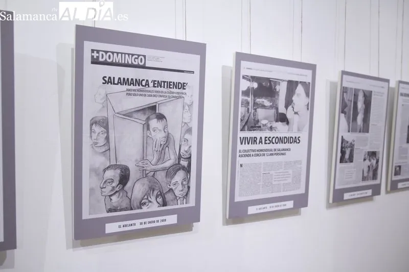 Exposición ‘Iguales, 25 años de lucha LGTBI  en Salamanca’ en el Espacio Joven. Foto de David Sañudo