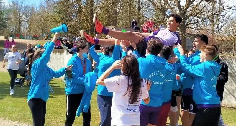 Jóvenes salmantinos en la XVIII Olimpiada Marista celebrada en Palencia