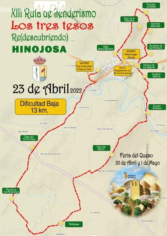 Senderistas participantes en la ruta celebrada en 2019 en Hinojosa