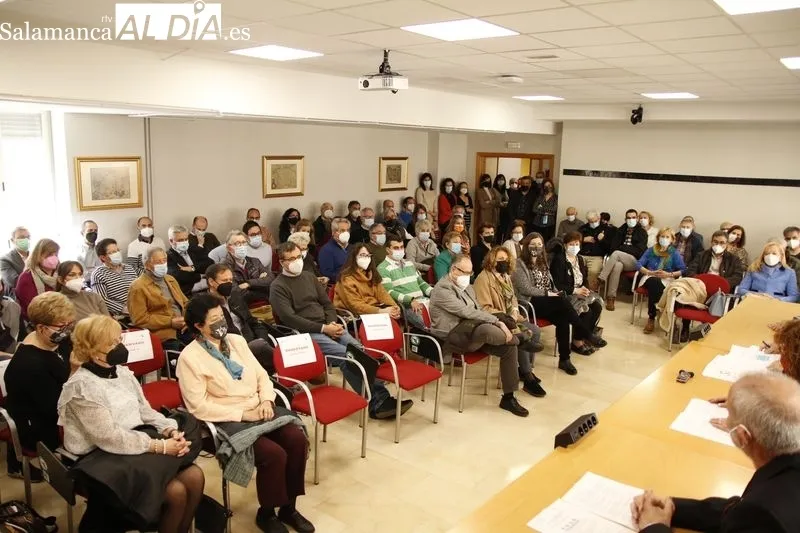 Homenaje a los profesores jubilados de la Facultad de Ciencias Químicas, Vicente Rives Arnau y Eladio Martín Mateos. Foto de David Sañudo