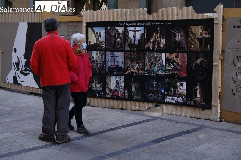 Promoción de la Semana Santa salmantina en la Rúa Mayor. Foto de David Sañudo