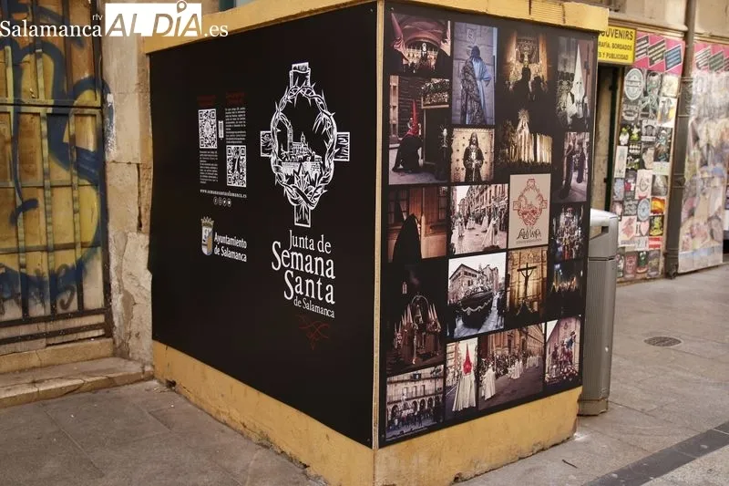 Promoción de la Semana Santa salmantina en la Rúa Mayor. Foto de David Sañudo