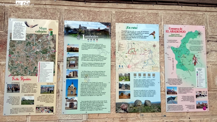 Lumbrales estrena cartelería con información turística en la vía pública