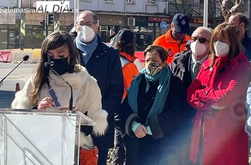 Escultura de la nueva Glorieta del Voluntariado