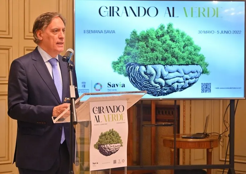 Presentación en el Ayuntamiento de la segunda edición de la Semana Savia, un programa con más de 70 actividades que se desarrollará en torno al Día Mundial del Medio Ambiente el próximo 5 de junio