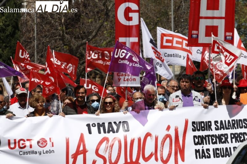 Foto 5 - Los sindicatos marchan en Salamanca reclamando mejores salarios