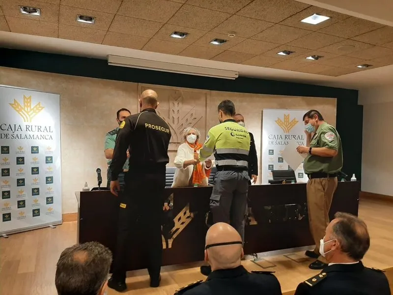 Celebración del Día de la Seguridad Privada en la sede de Caja Rural de Salamanca