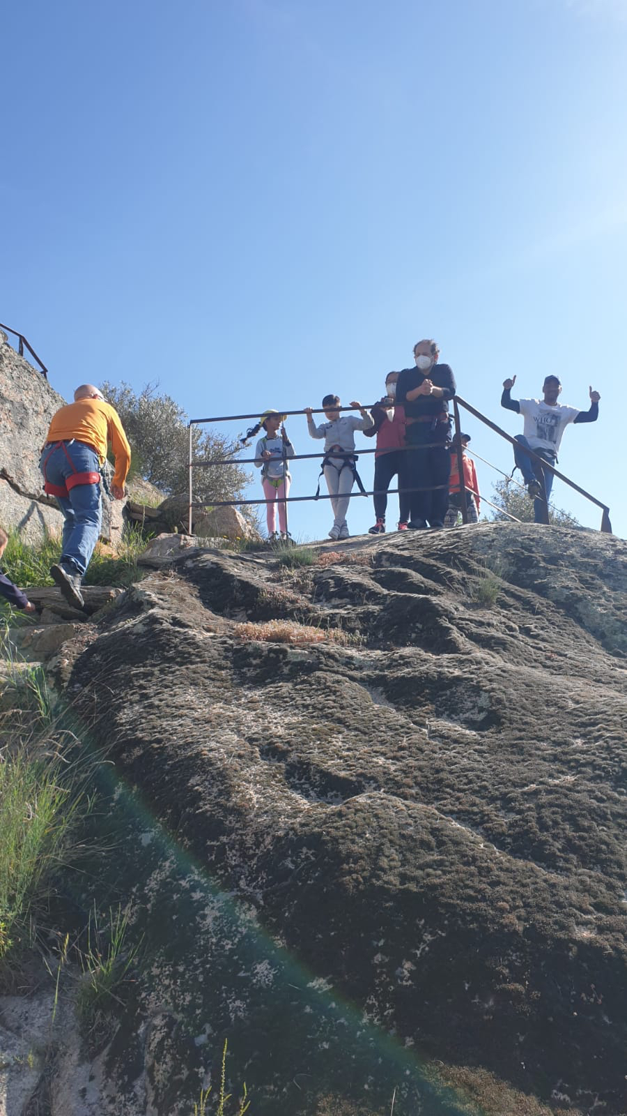 La escuela de escalada de Peñaranda ha visitado Juzbado