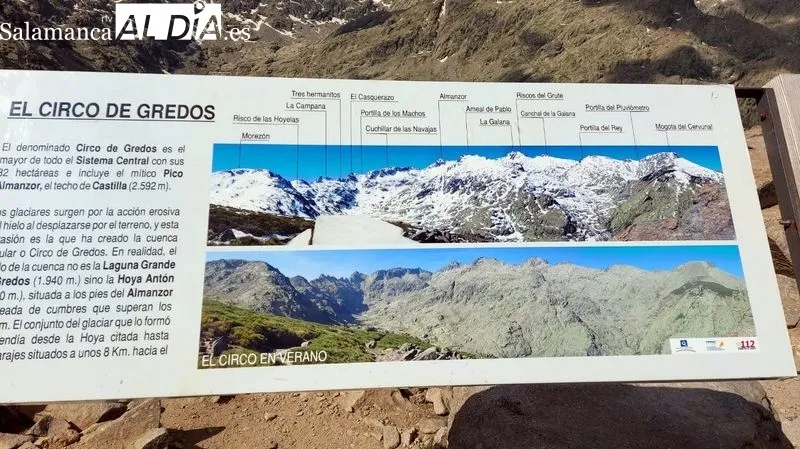 Los senderistas llegaron hasta el paraje del Circo de Gredos desde la Laguna Grande