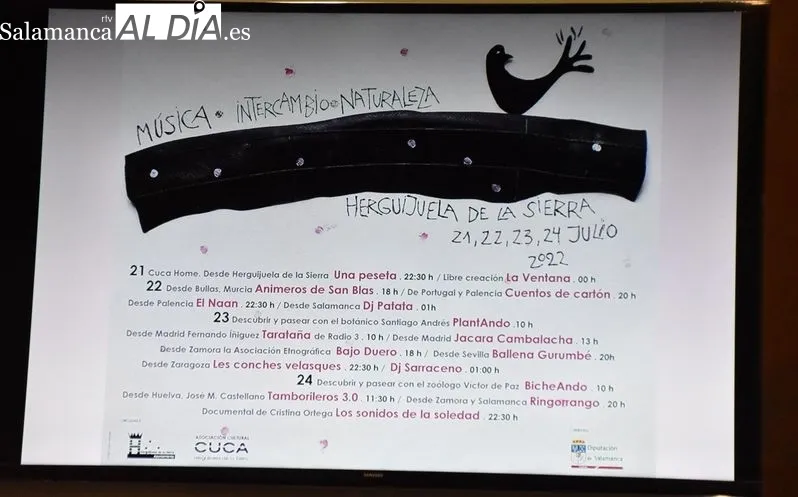 Presentación del V Festival Cuca que se celebrará este verano en Herguijuela de la Sierra. Foto de Vanesa Martins