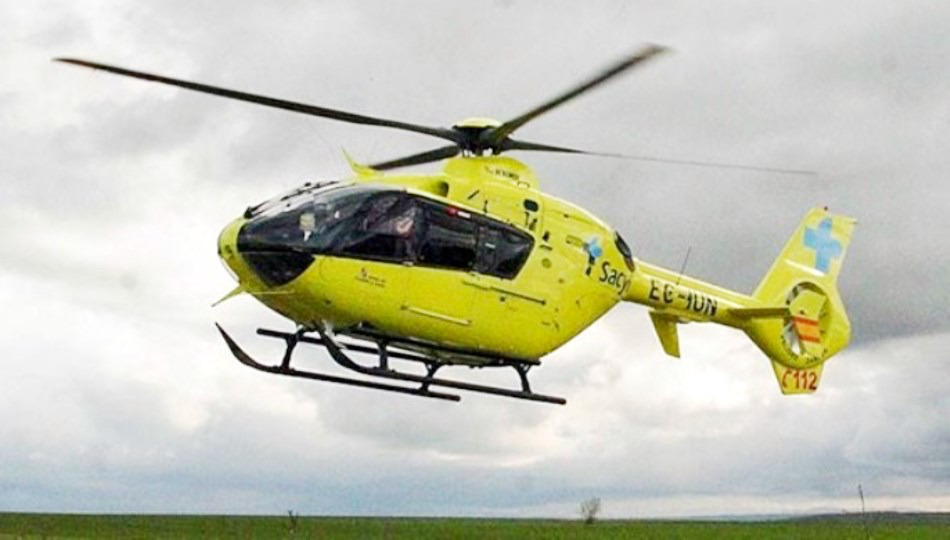 Foto 1 - Trasladado en helicóptero tras perder el conocimiento en un accidente sufrido en una empresa peñarandina 