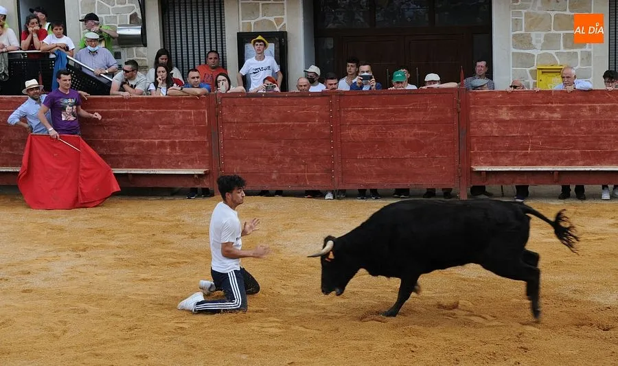 Momentos en las calles de Cabrillas con el Toro del cajón| Rep.Gráfico: Adrián M. Pastor