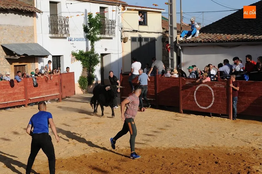 Momentos en las calles de Cabrillas con el Toro del cajón| Rep.Gráfico: Adrián M. Pastor