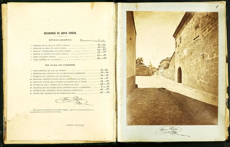 Foto 14 - As&iacute; es el &aacute;lbum &lsquo;Recuerdos de Santa Teresa en Salamanca y Alba de Tormes&rsquo; (1882)