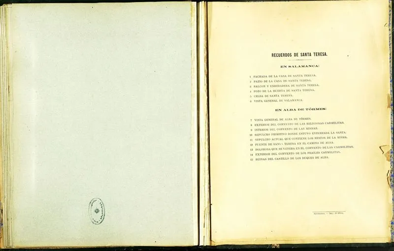 Foto 2 - As&iacute; es el &aacute;lbum &lsquo;Recuerdos de Santa Teresa en Salamanca y Alba de Tormes&rsquo; (1882)
