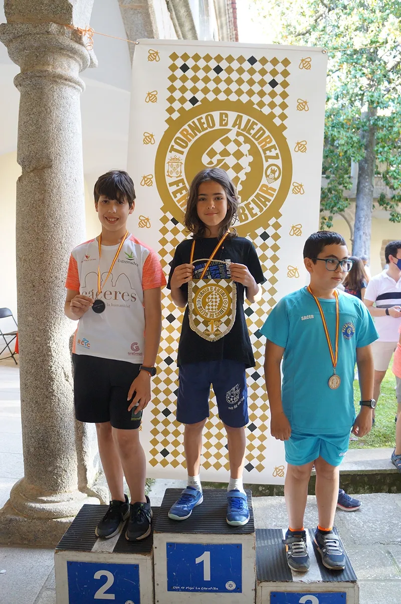 Foto 2 - Antonio Rup&eacute;rez y Pilar D&iacute;az se proclaman campeones del 9&ordm; Torneo de Ajedrez Ferias de B&eacute;jar