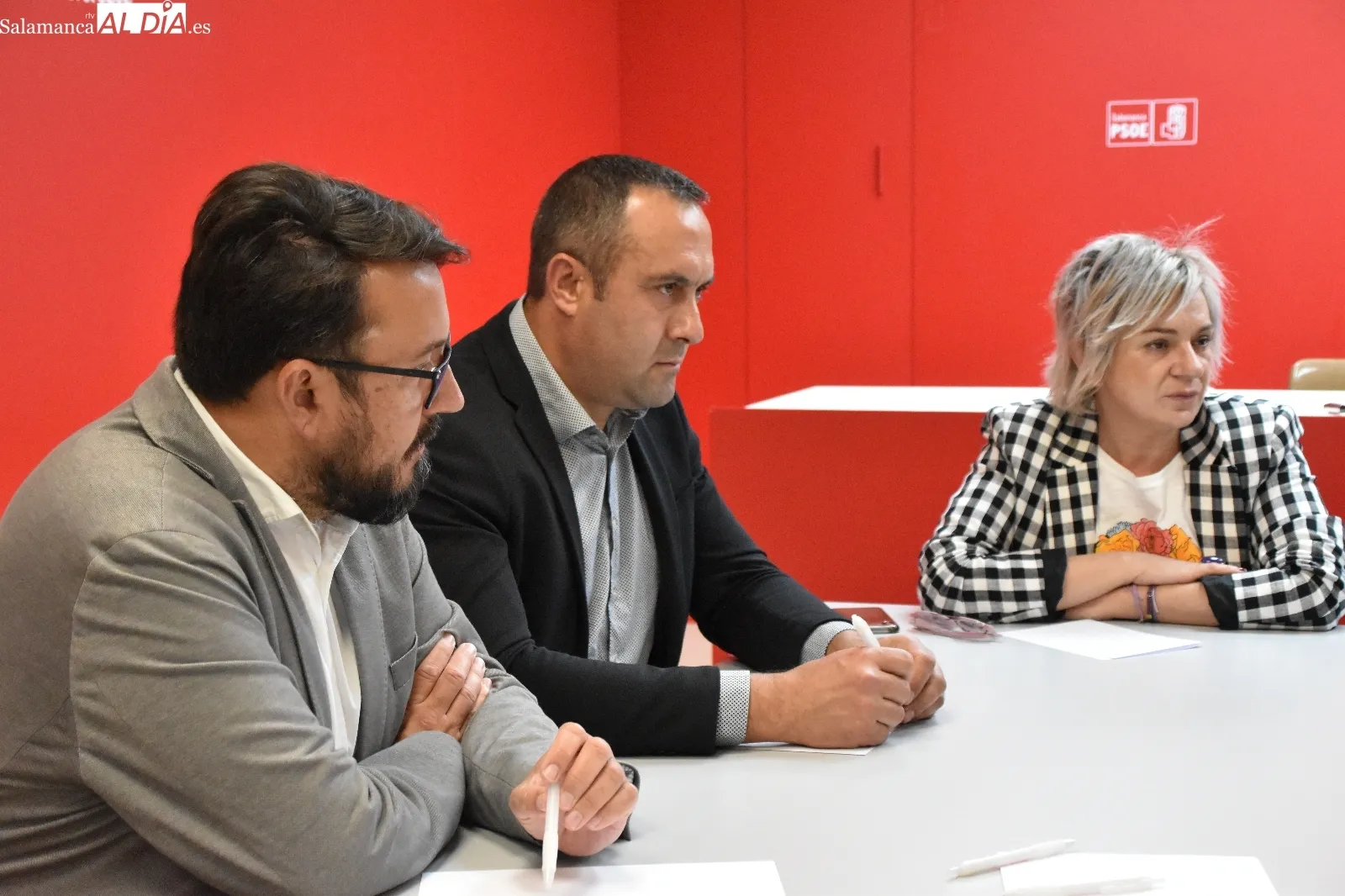 Reunión en la sede del PSOE de Salamanca | Fotos: Vanesa Martins 