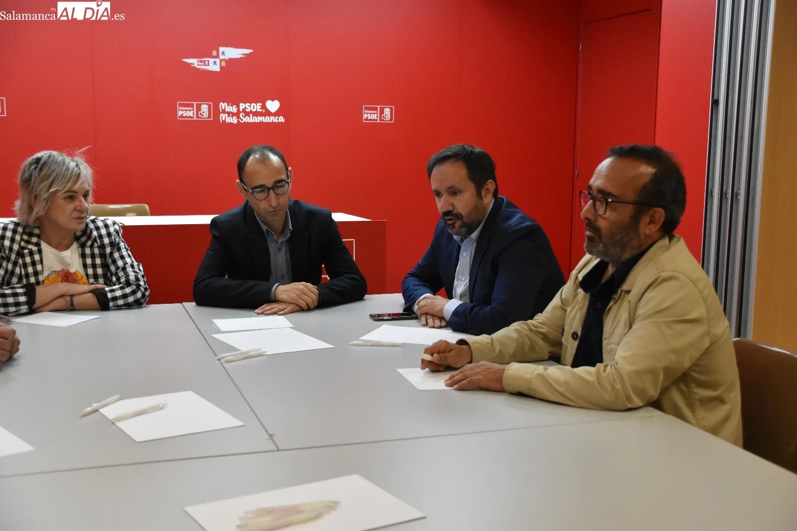 Reunión en la sede del PSOE de Salamanca | Fotos: Vanesa Martins 